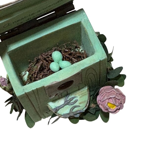 Hallmark Marjolein Bastin Decorative Birdhouse Ornament With Opening Lid & Flora - Picture 3 of 5